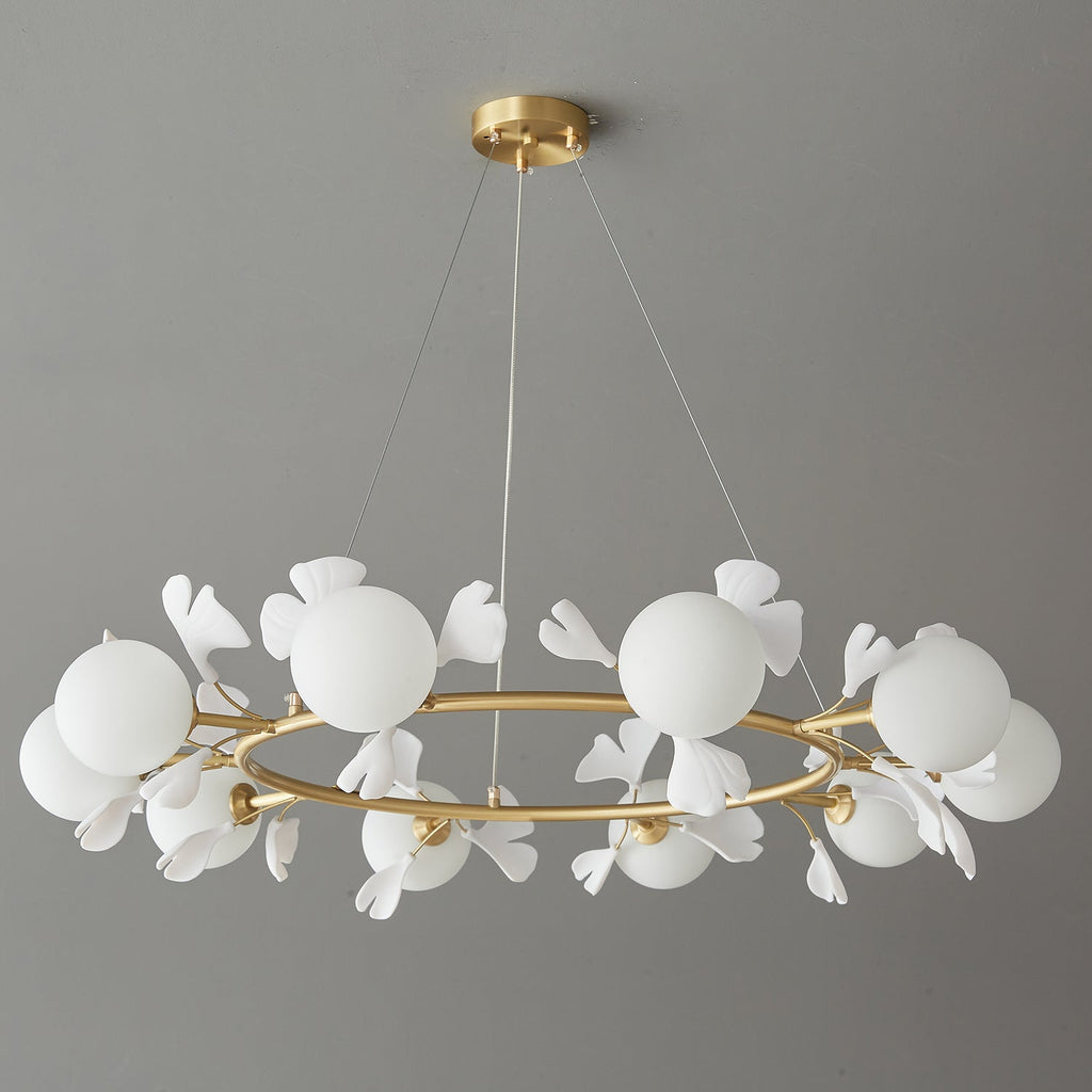 Gingko Orb Chandelier