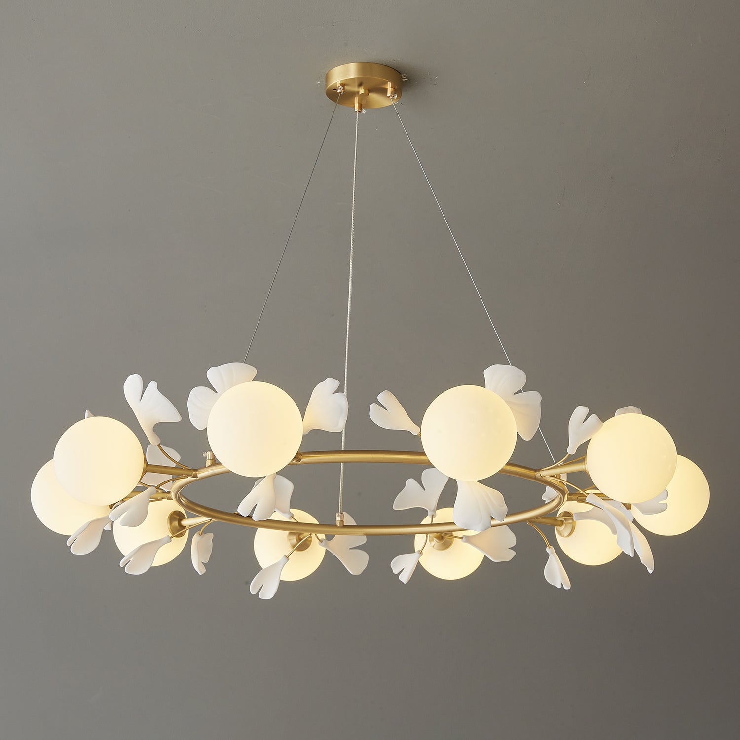 Gingko Orb Chandelier