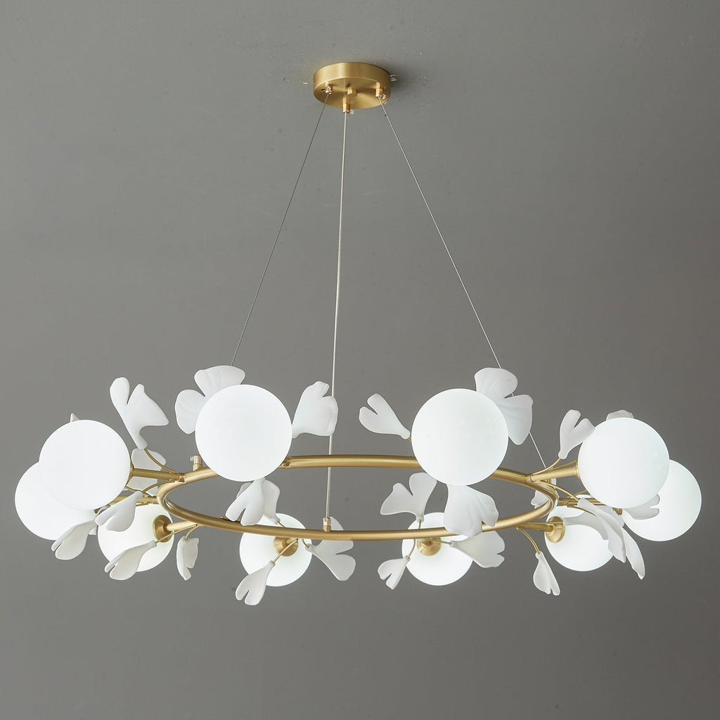 Gingko Orb Chandelier