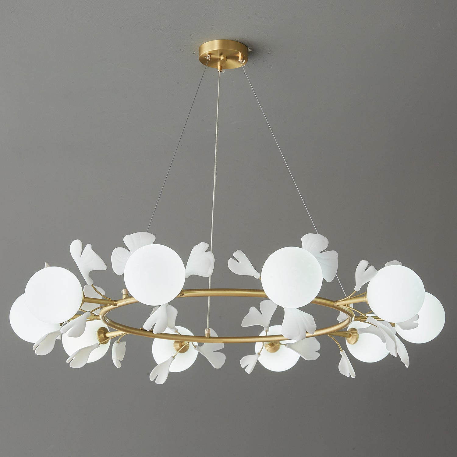 Gingko Orb Chandelier