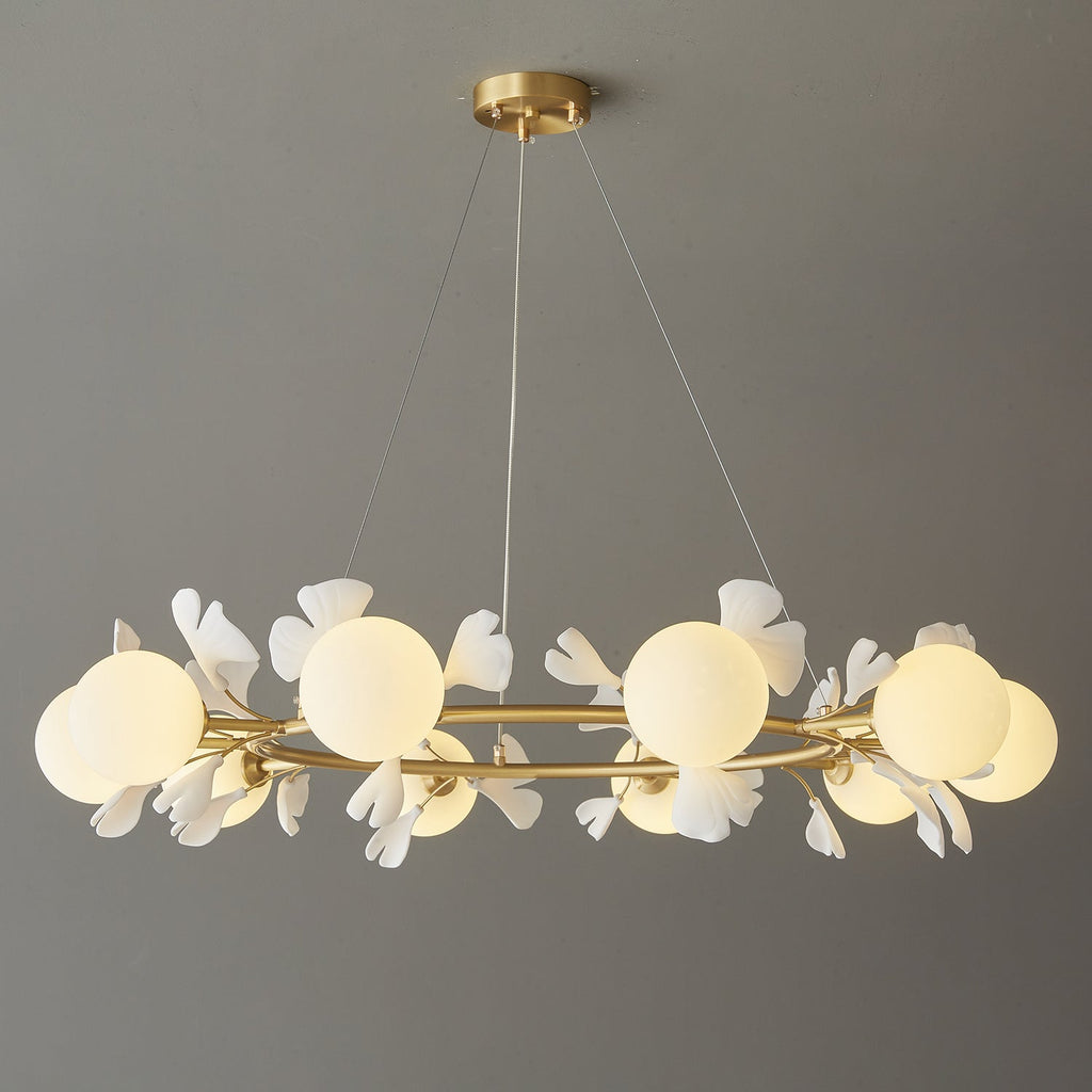 Gingko Orb Chandelier