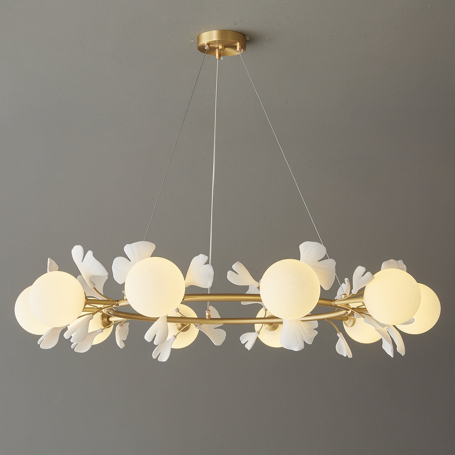Gingko Orb Chandelier