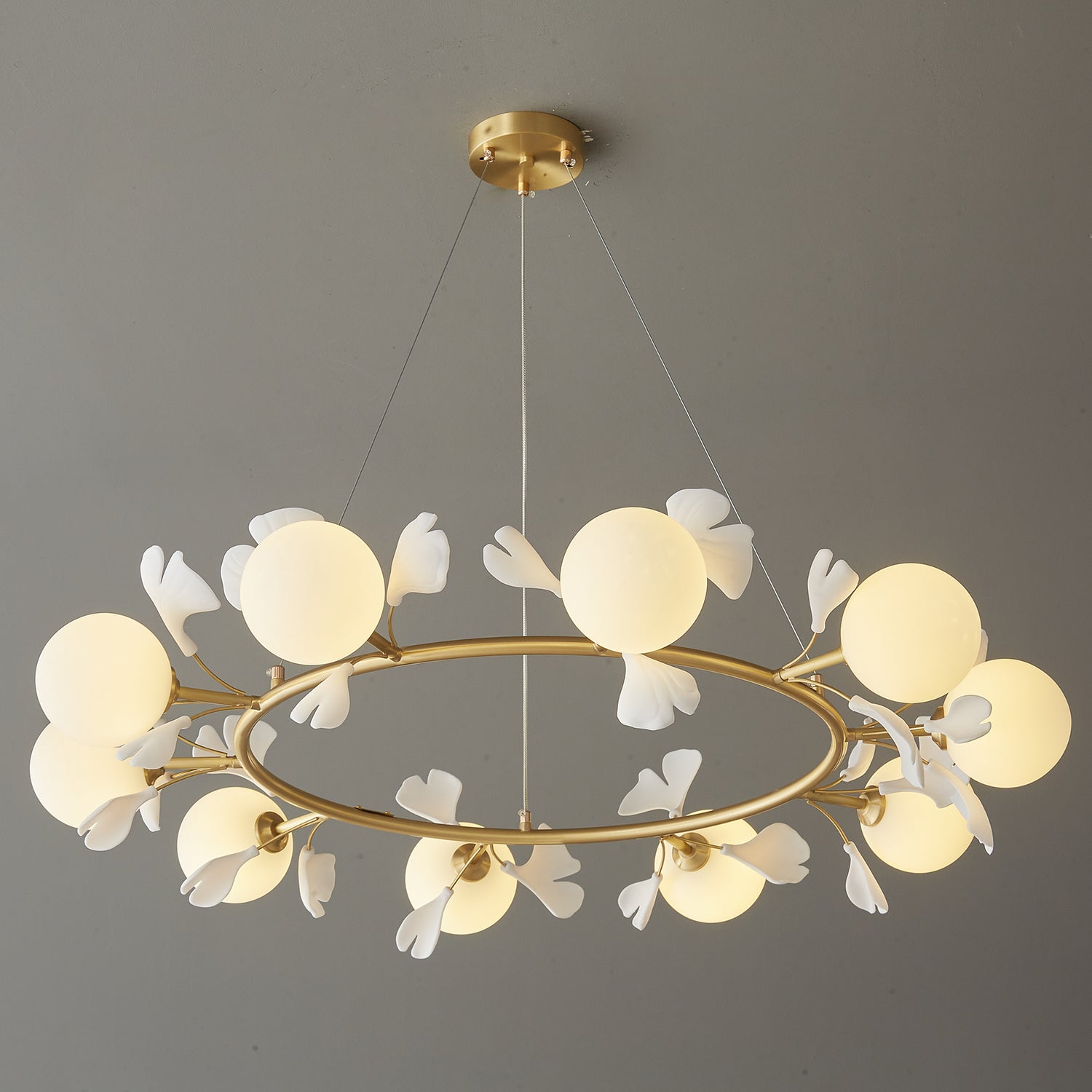 Gingko Orb Chandelier