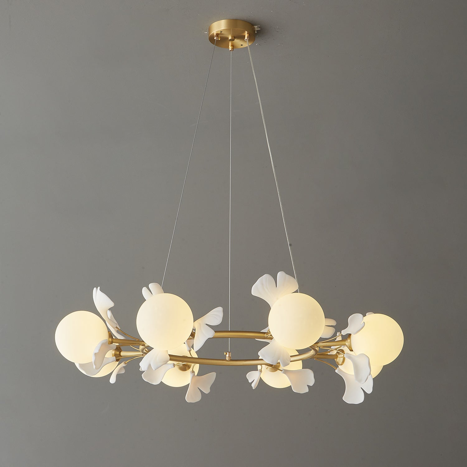 Gingko Orb Chandelier