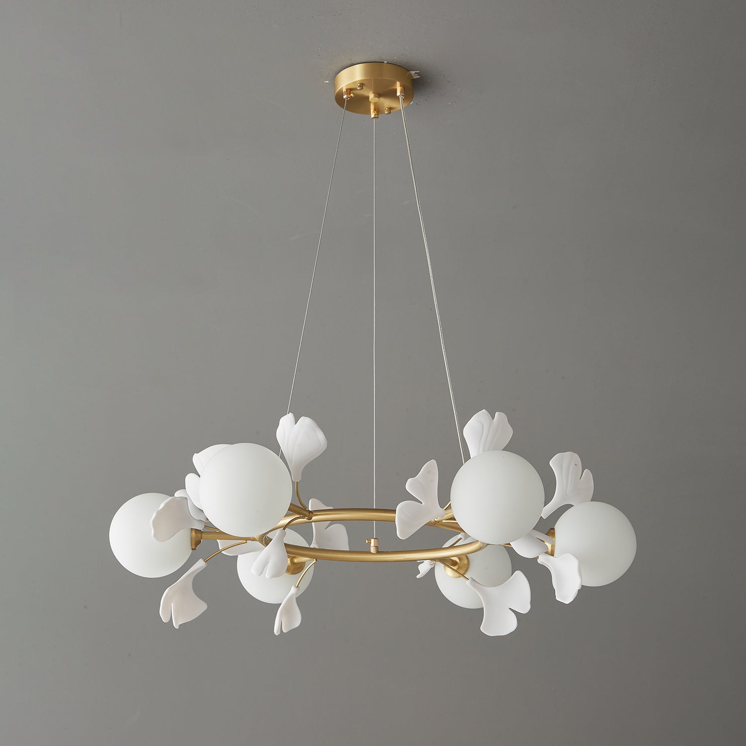 Gingko Orb Chandelier