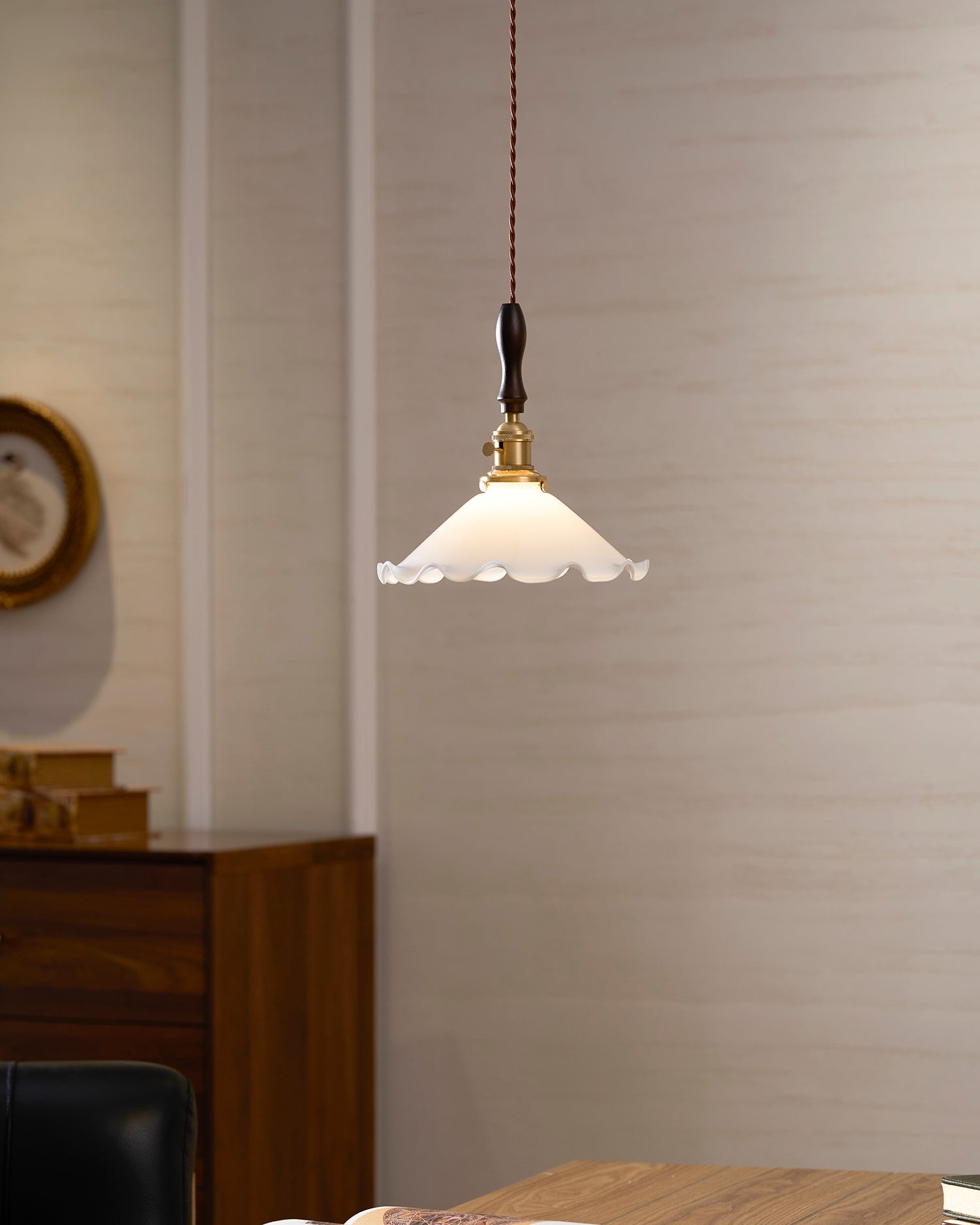 Flower Petals Swag Pendant Lamp