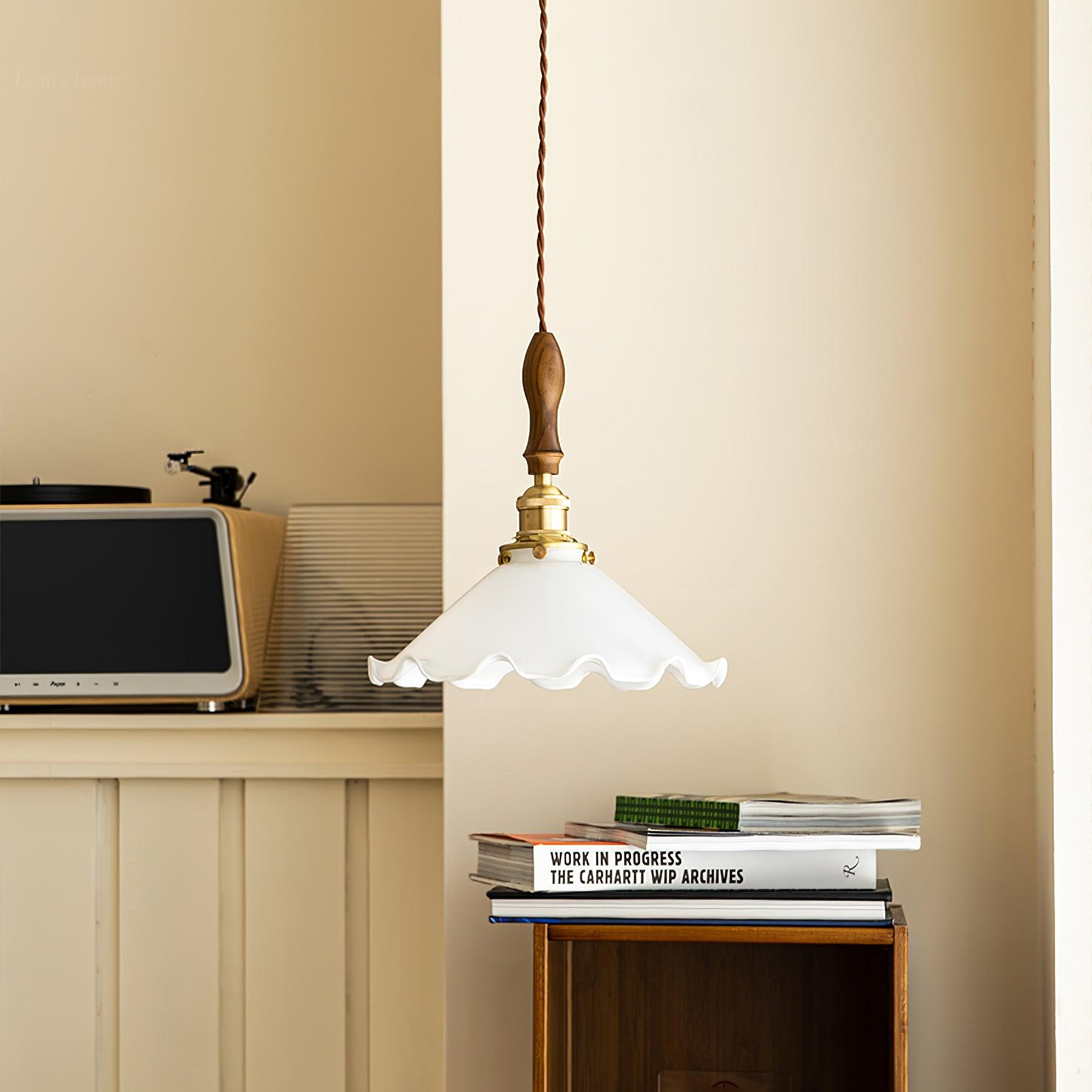 Flower Petals Swag Pendant Lamp