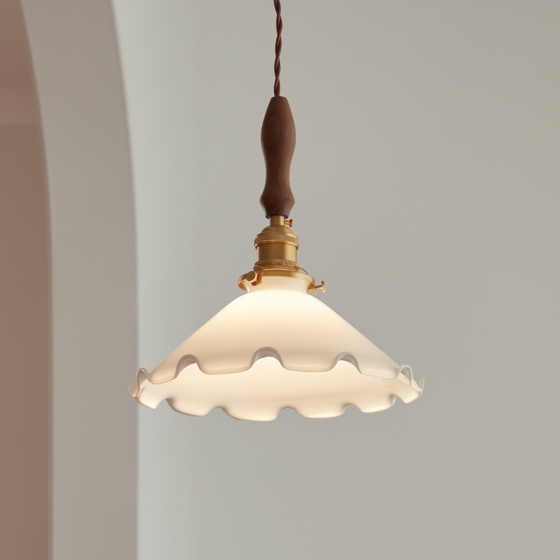 Flower Petals Swag Pendant Lamp