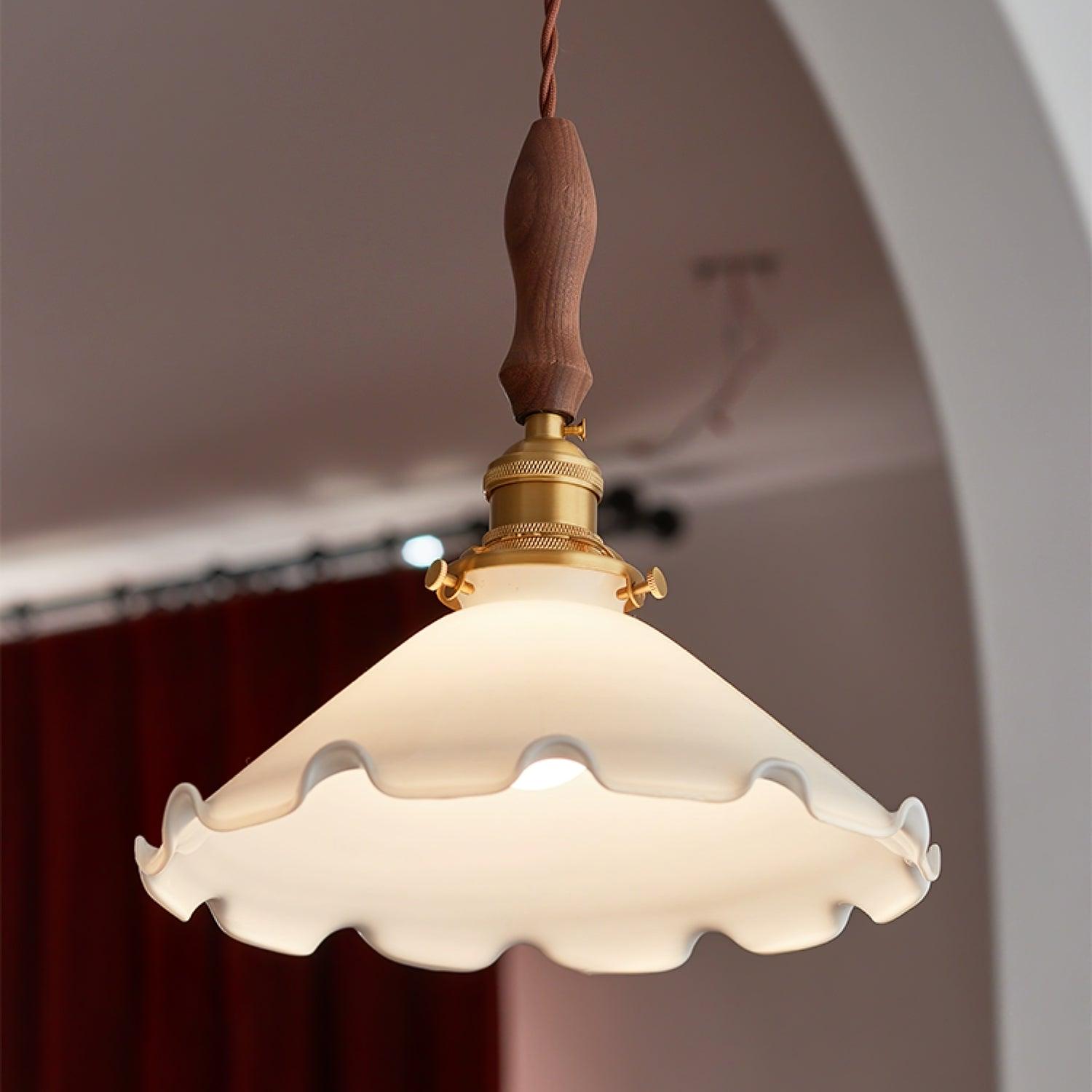 Flower Petals Swag Pendant Lamp