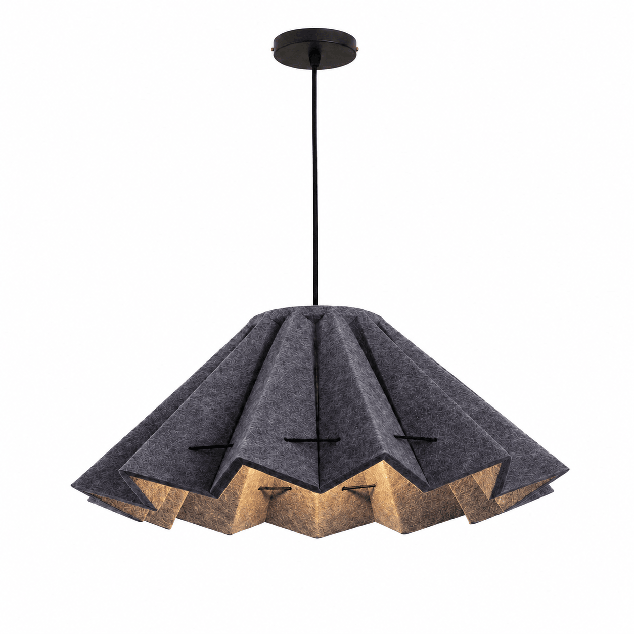 Fold Acoustic Felt Pleated Pendant Lamp