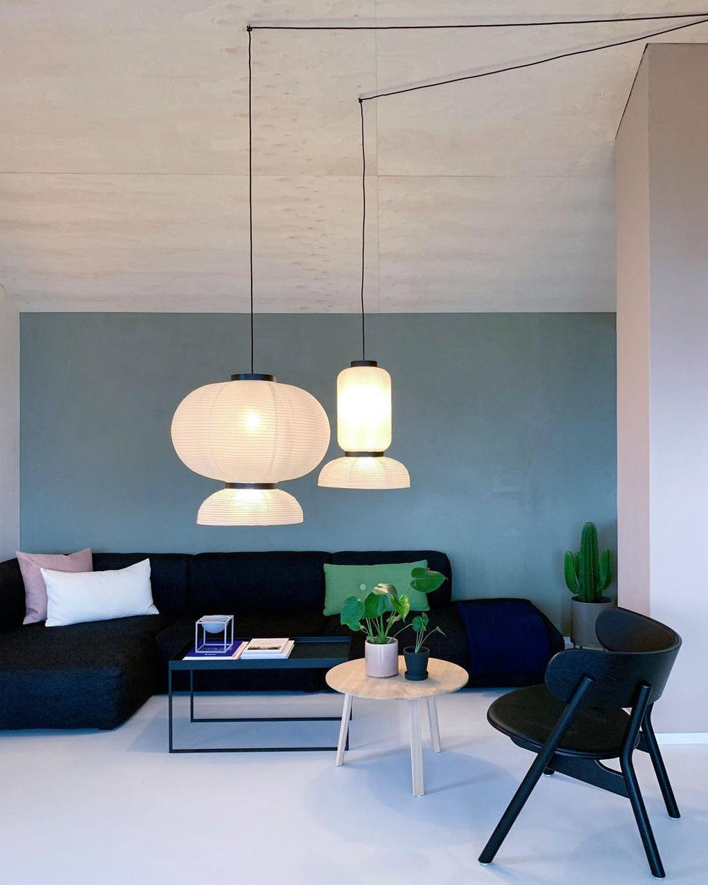 Rice Paper Lantern Pendant Swag Lamp