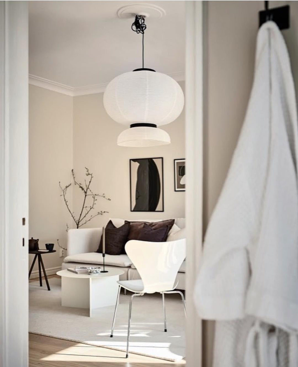Rice Paper Lantern Pendant Swag Lamp