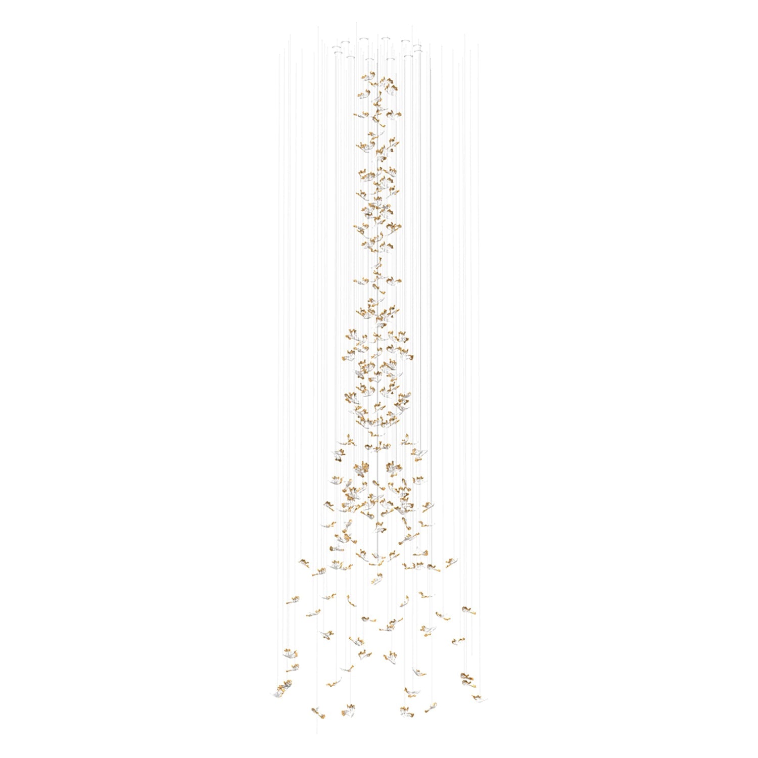 Frosted Petals Frozen Chandelier