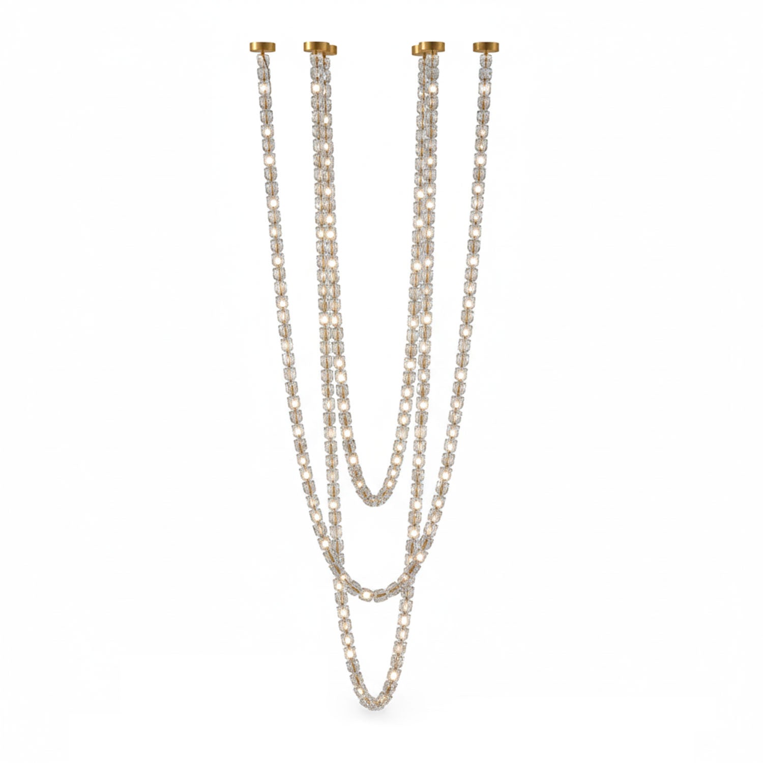 Gabriel Cascade K9 Crystal Chandelier