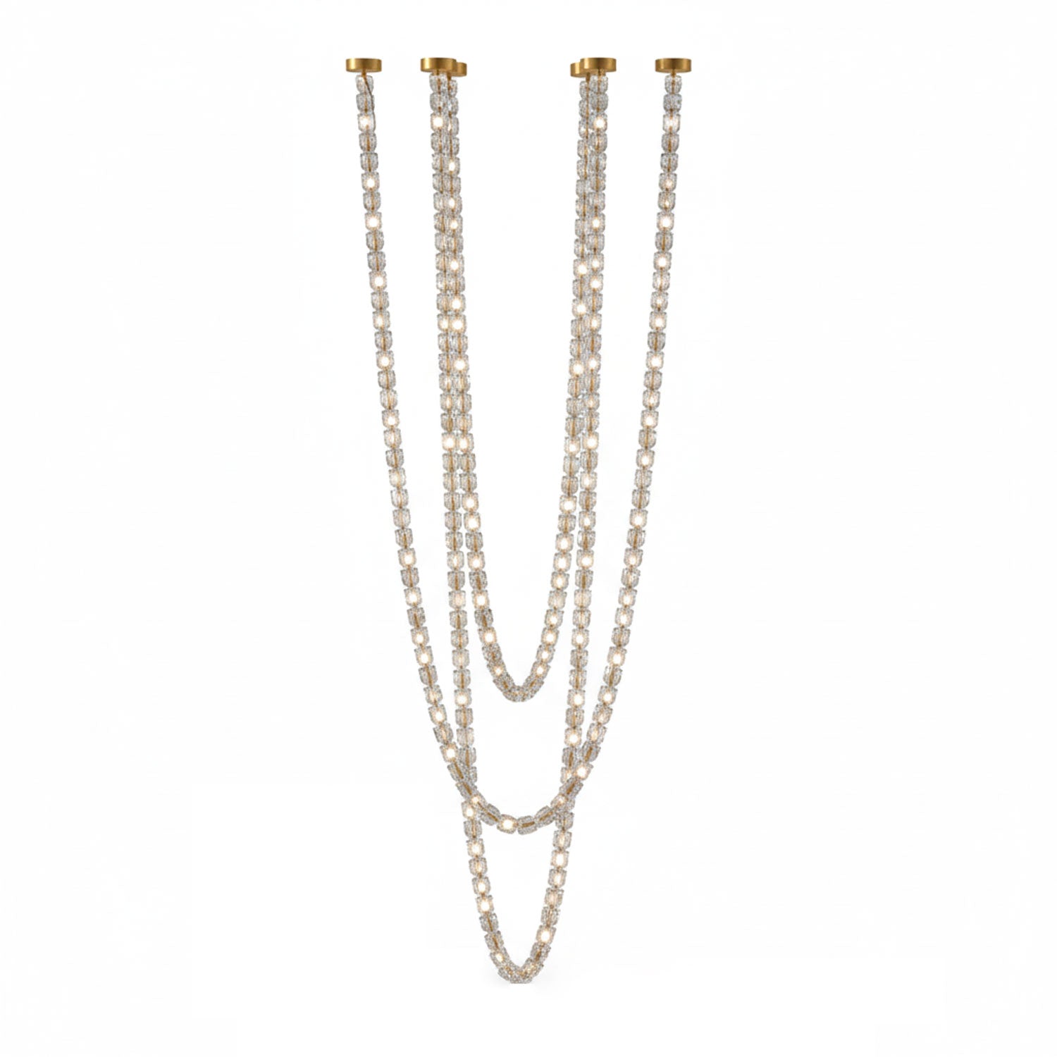 Gabriel Cascade K9 Crystal Chandelier