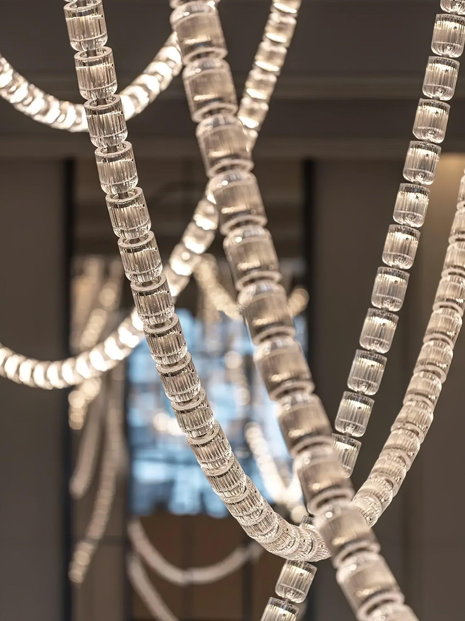 The Gabriel Spiral LED Chandelier | Custom Size & Made-to-Order Lighting for Luxury Residences & Commercial Spaces
