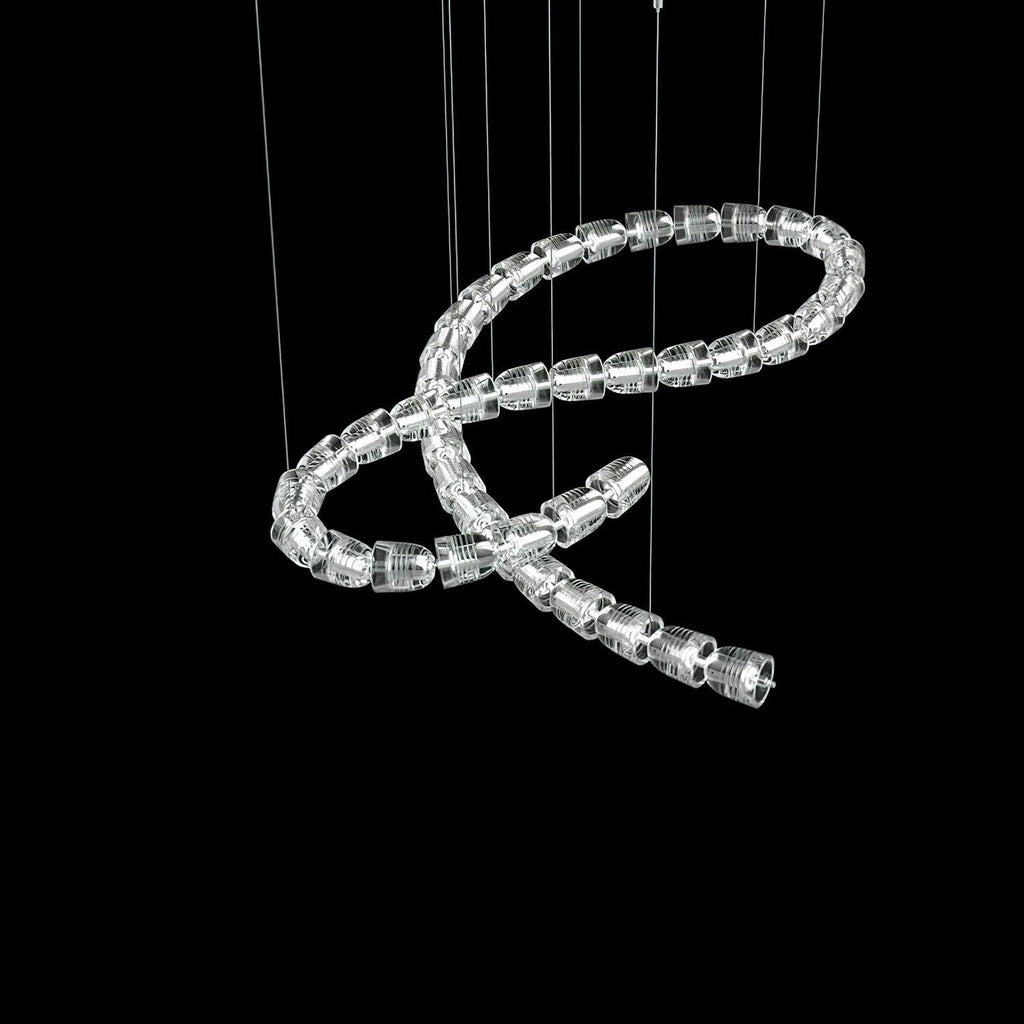 The Gabriel Twist LED Chandelier | Custom Size & Made-to-Order Lighting for Luxury Homes & Commercial Spaces