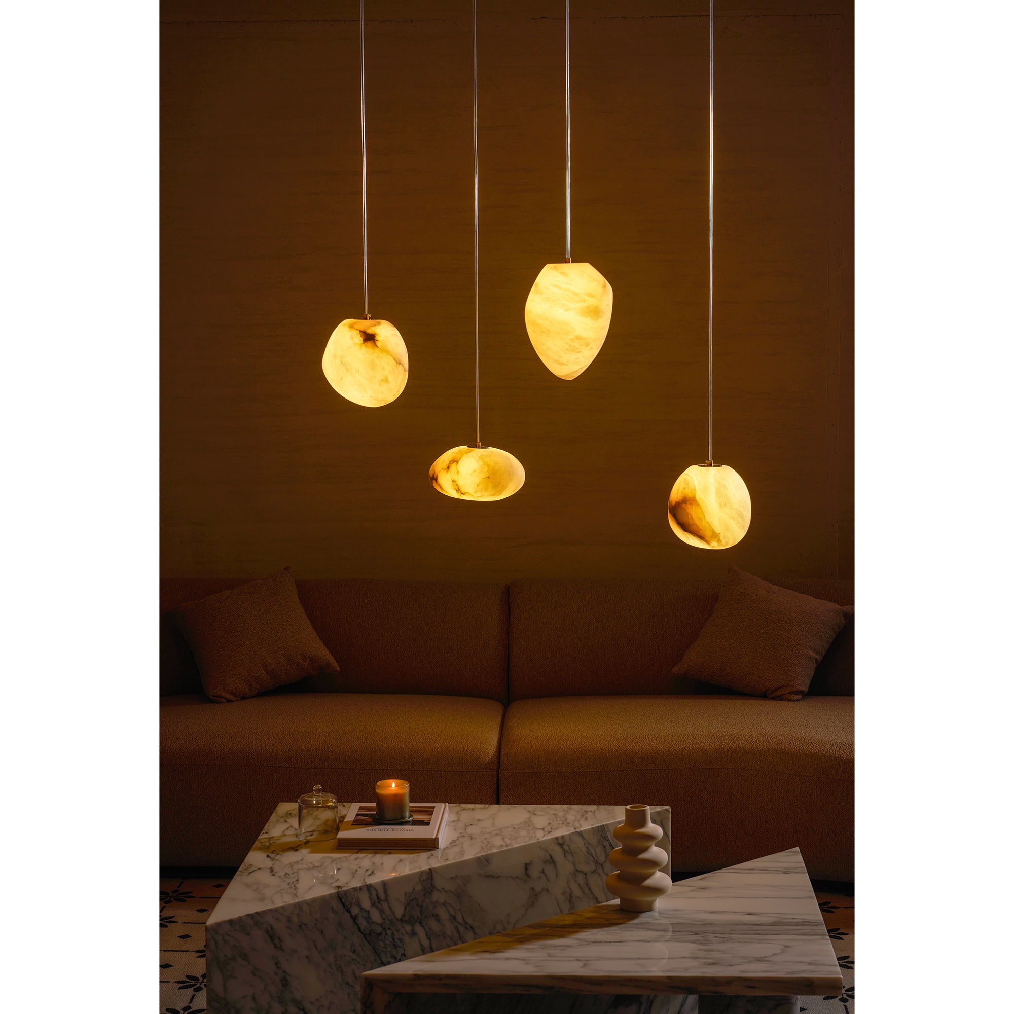 Pebbles Alabaster Pendant Lamp