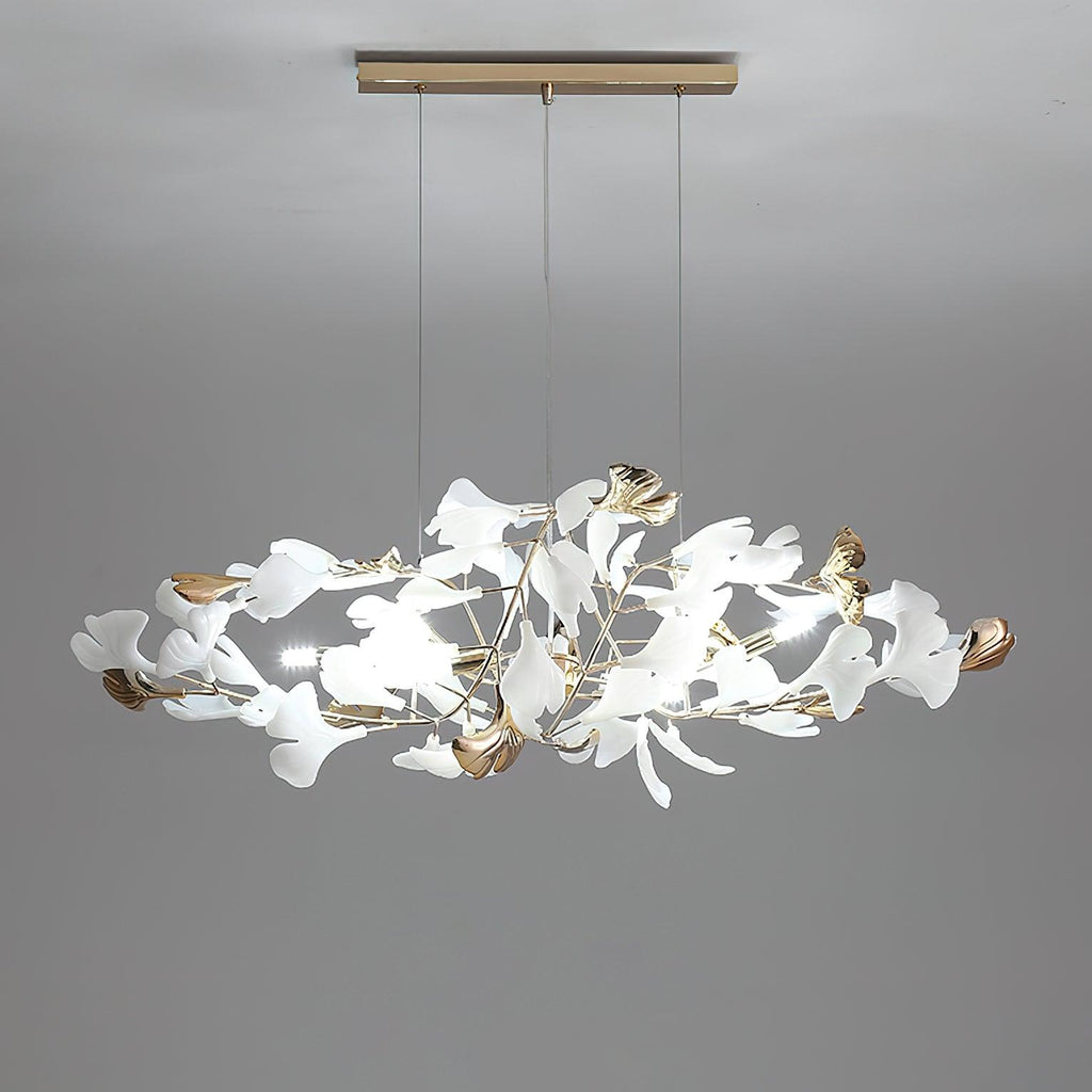 Gingko Bough Round Chandelier