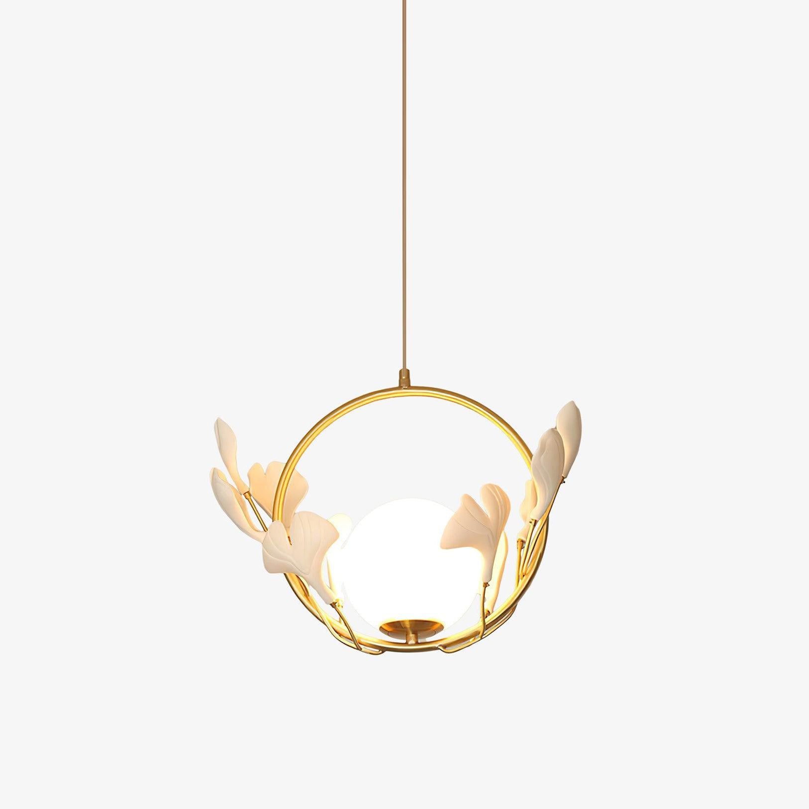 Gingko Halo Glass Pendant Lamp