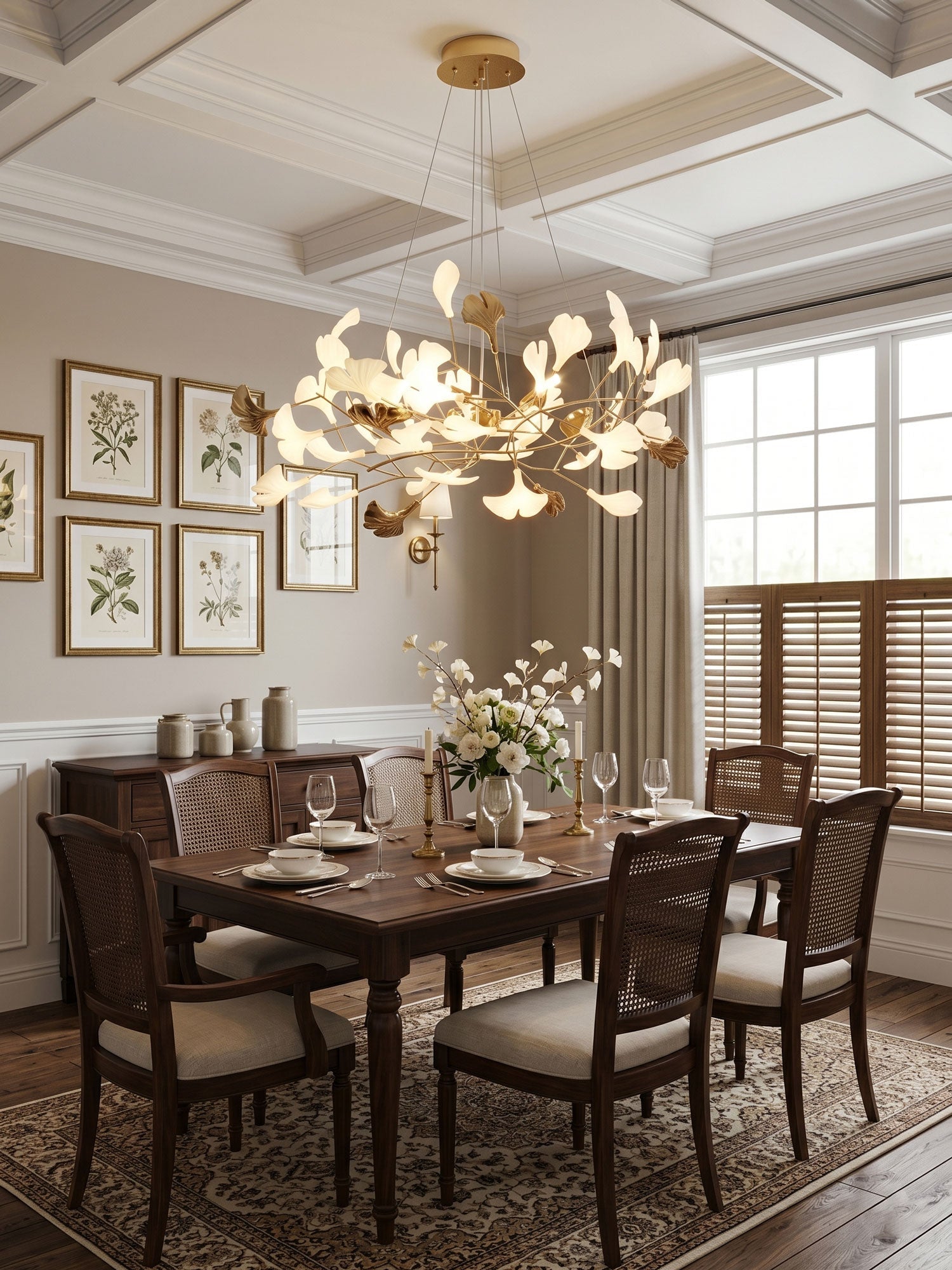 Gingko Wreath Chandelier
