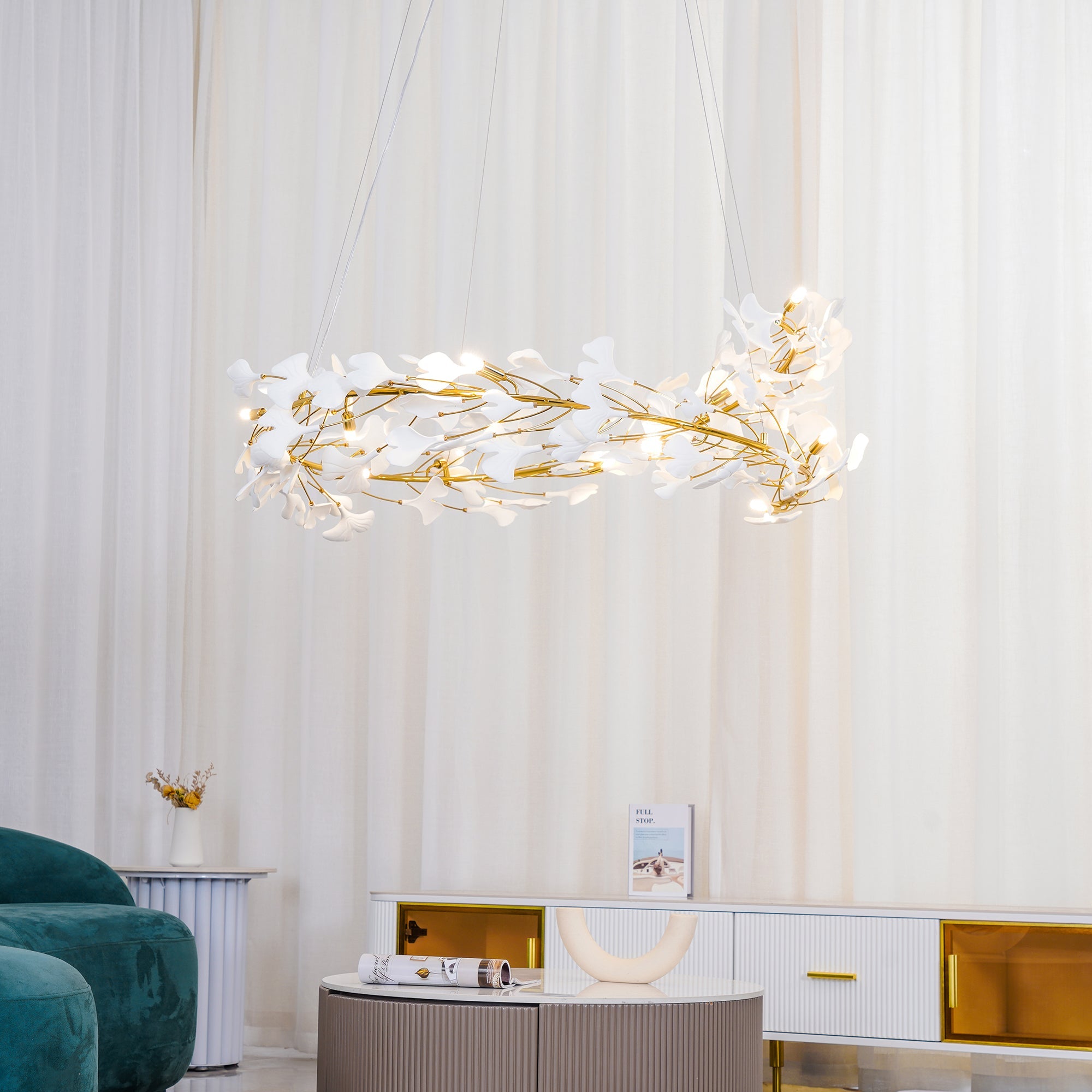 Gingko Halo Chandelier