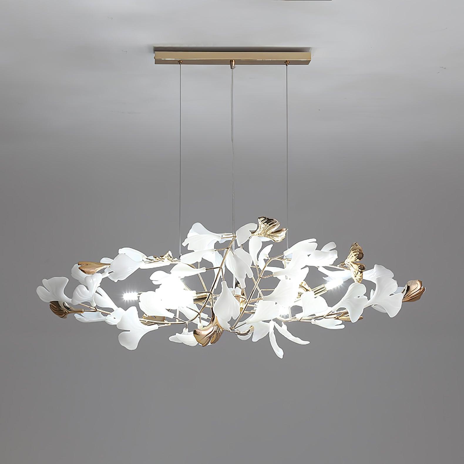 Gingko Bough Round Chandelier