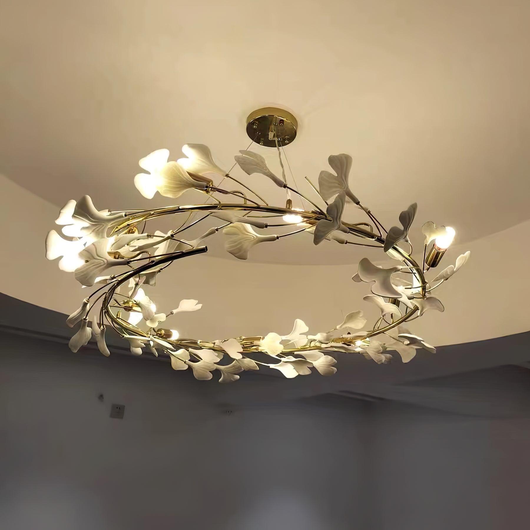 Gingko Halo Chandelier