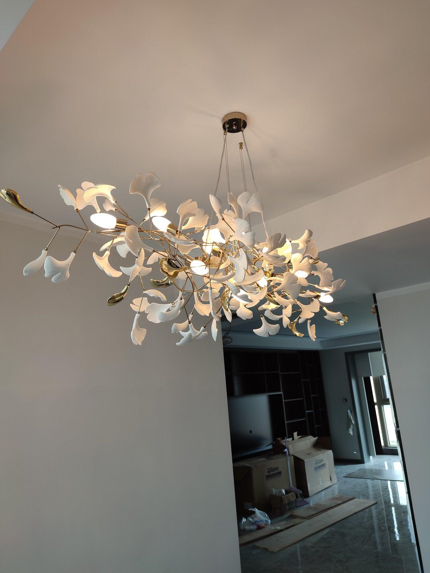 Gingko Cluster Chandelier