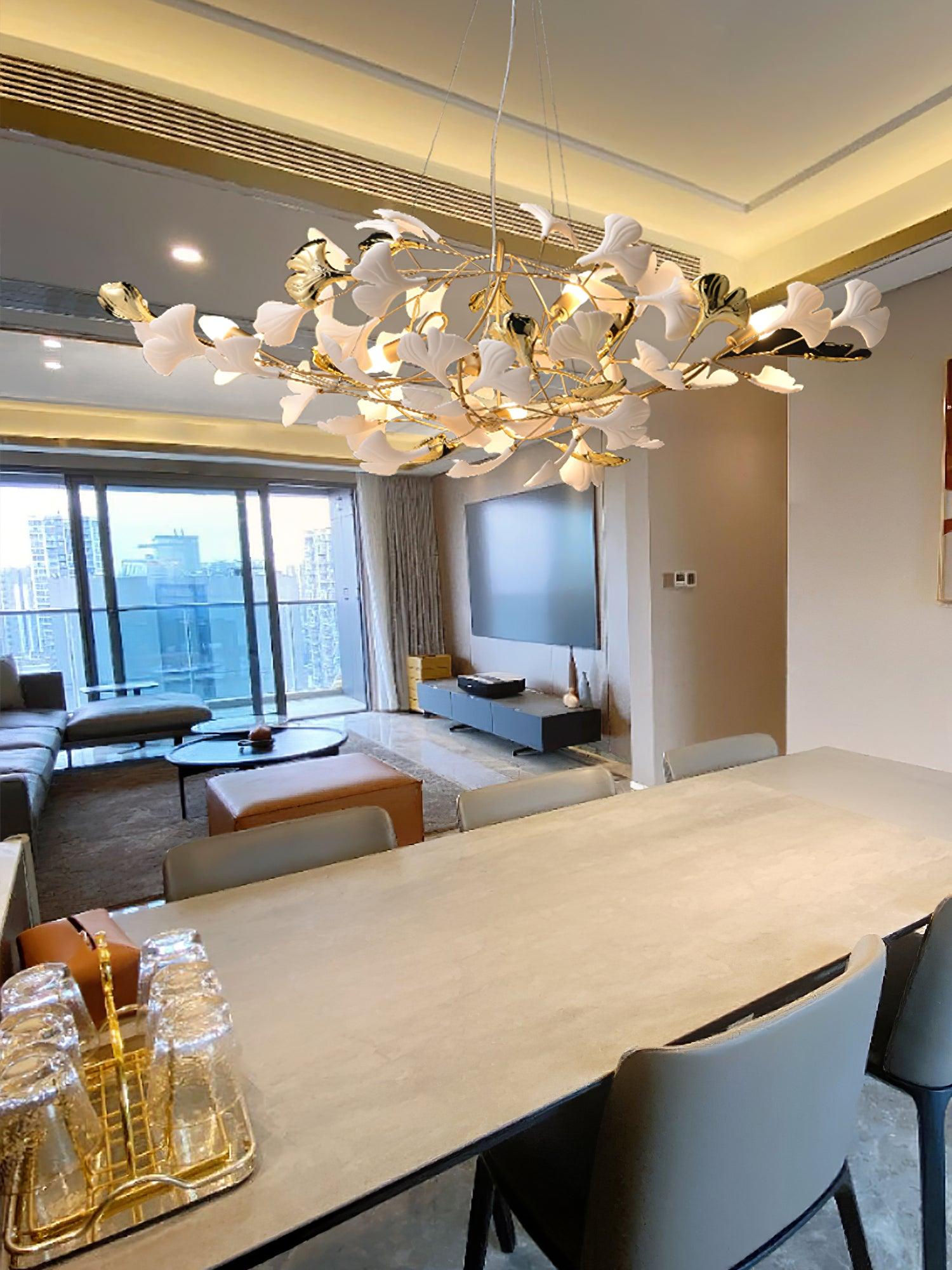 Gingko Cluster Chandelier