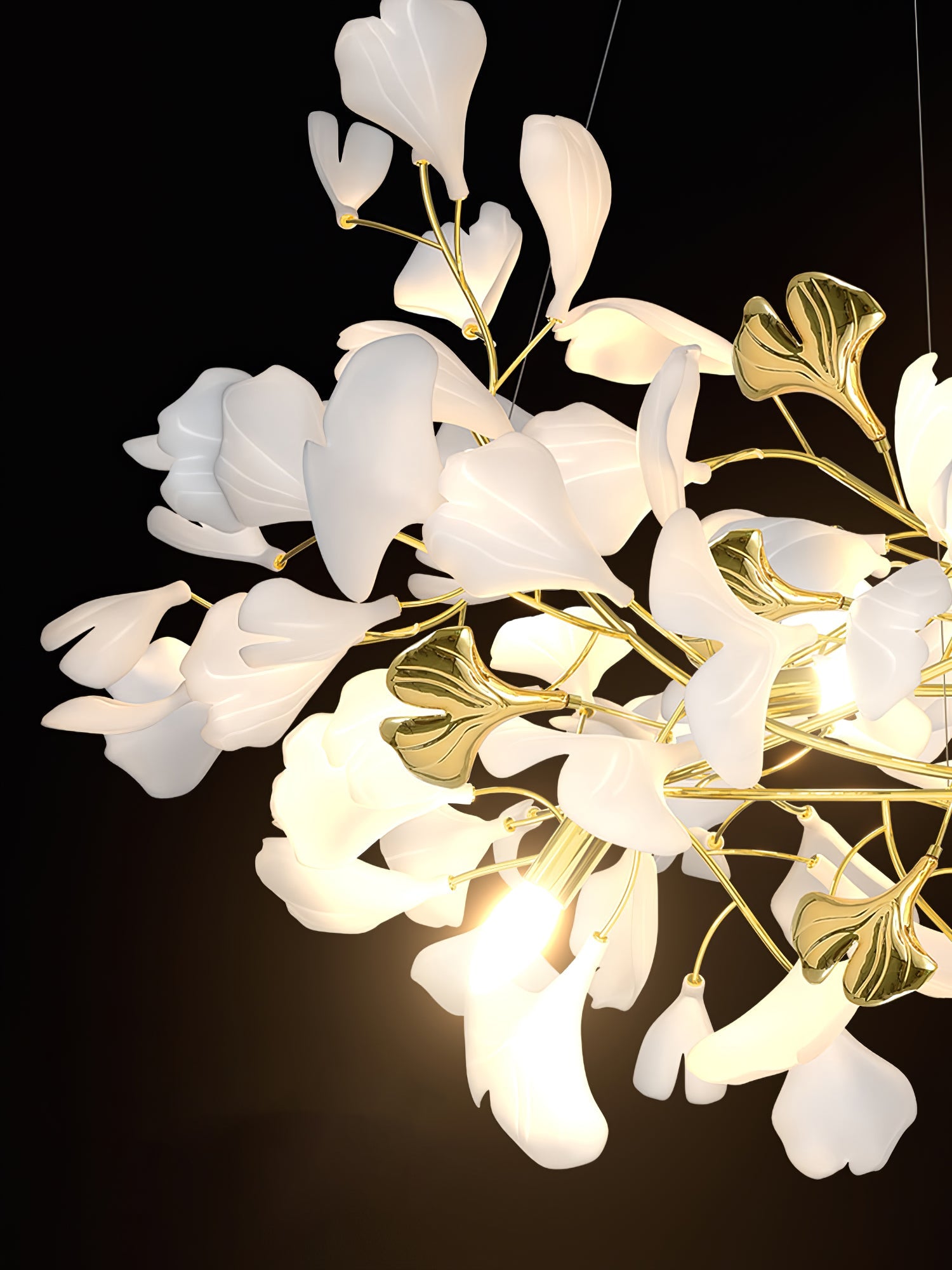 Gingko Cascade Branch Chandelier