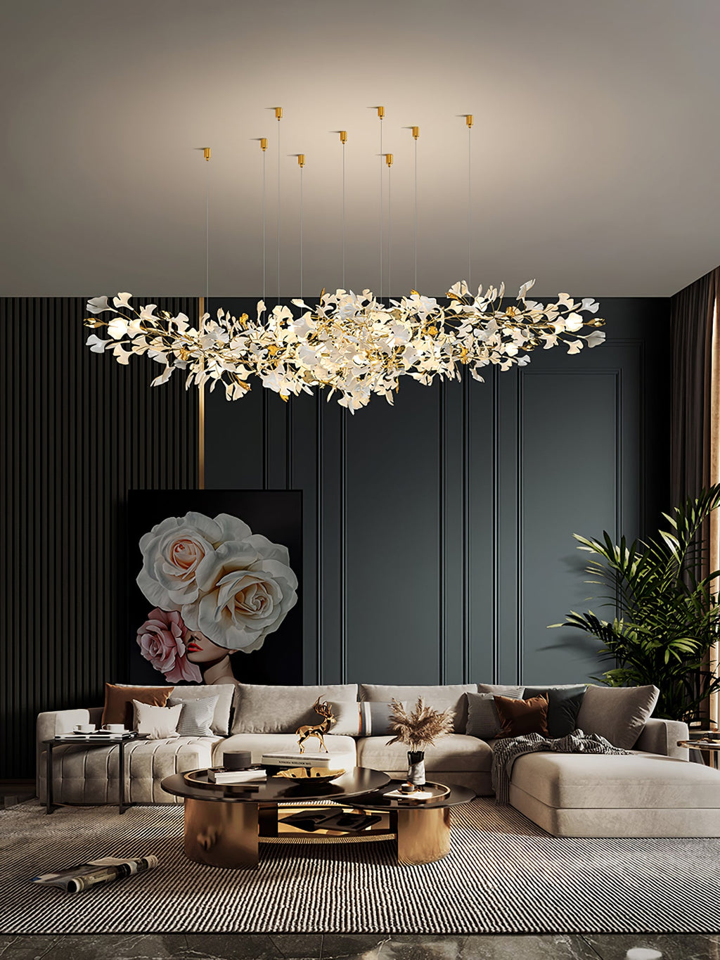Gingko Drape Chandelier