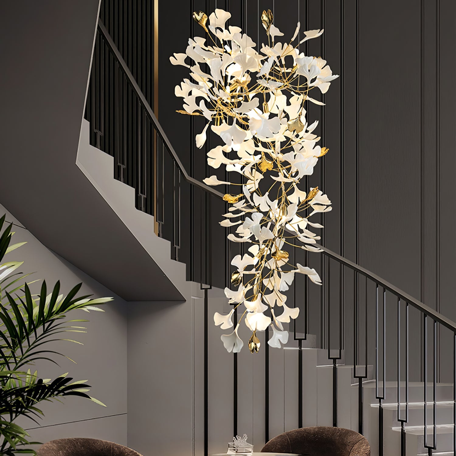 Gingko Drape Chandelier