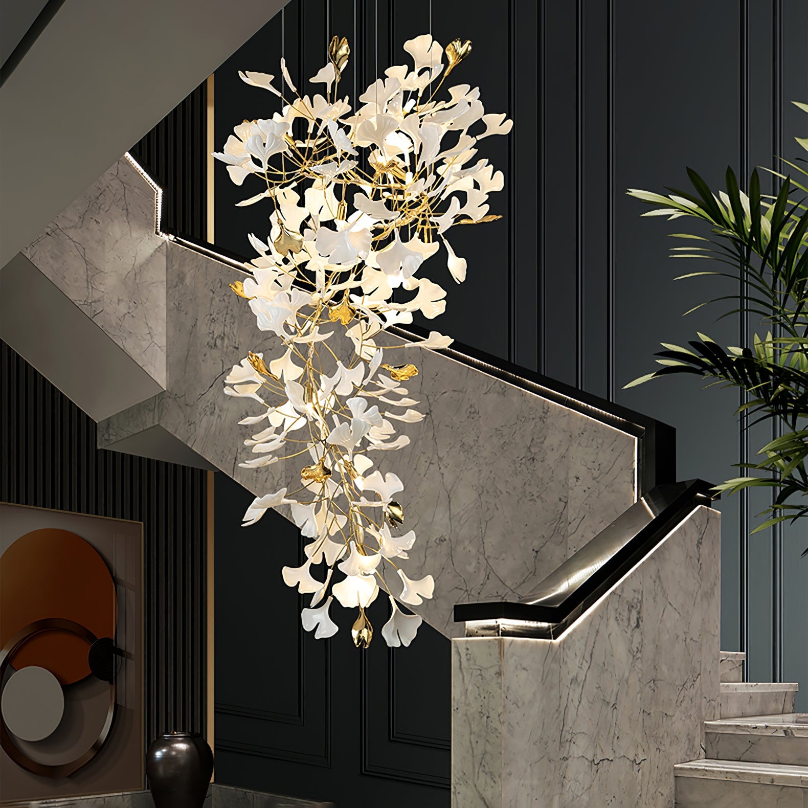 Gingko Drape Chandelier