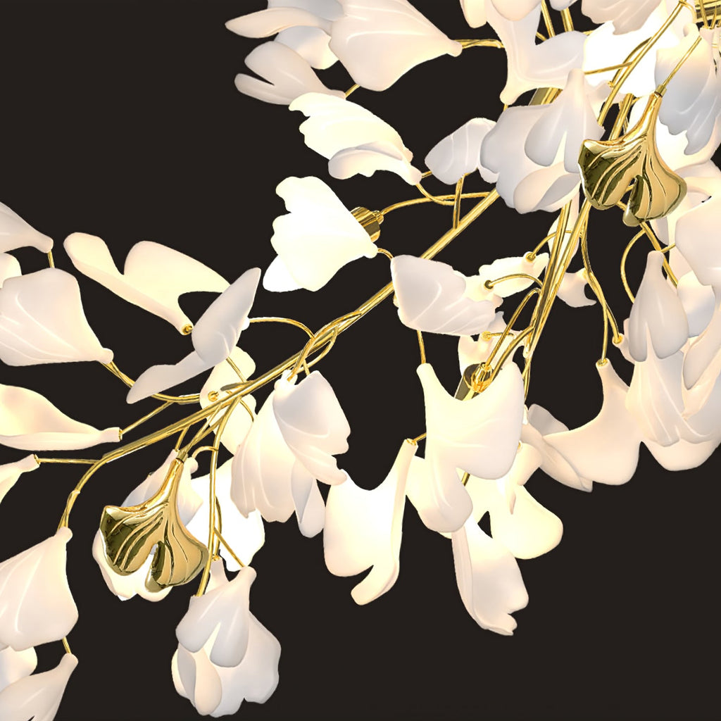 Gingko Cascade Branch Chandelier