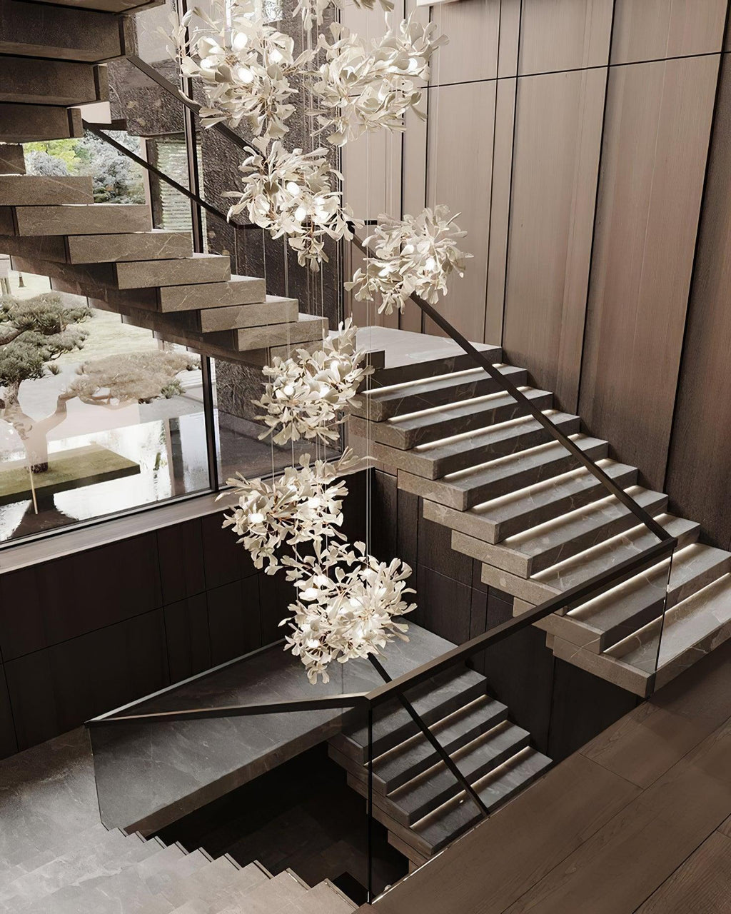 Gingko Vortex Chandelier