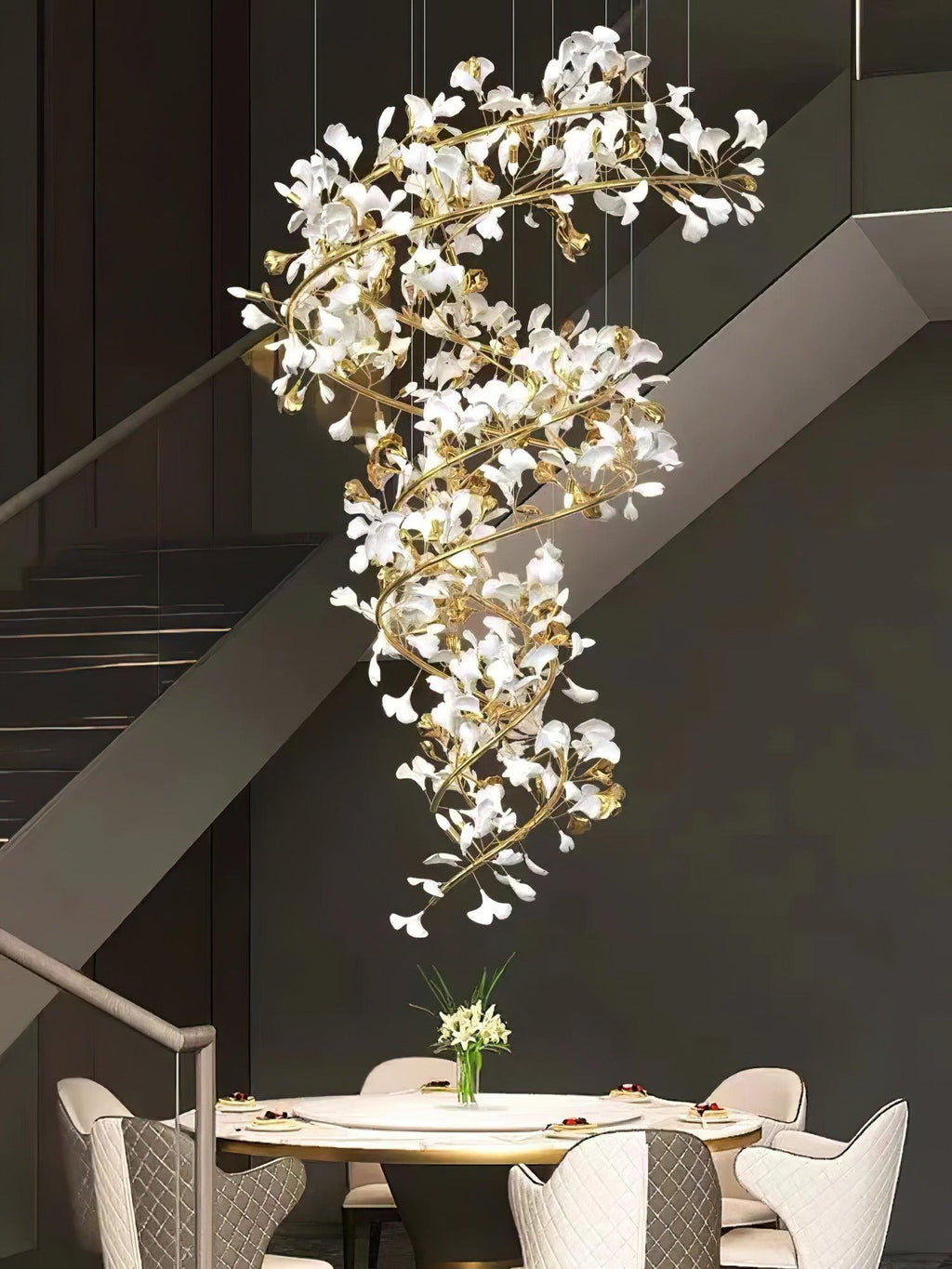 Gingko Vortex Chandelier