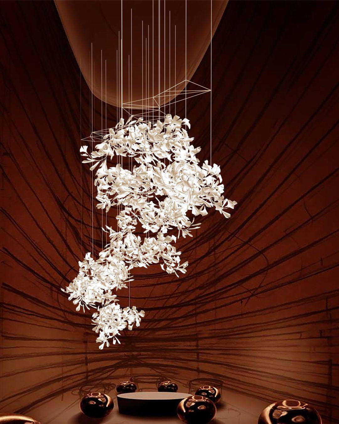 Gingko Vortex Chandelier