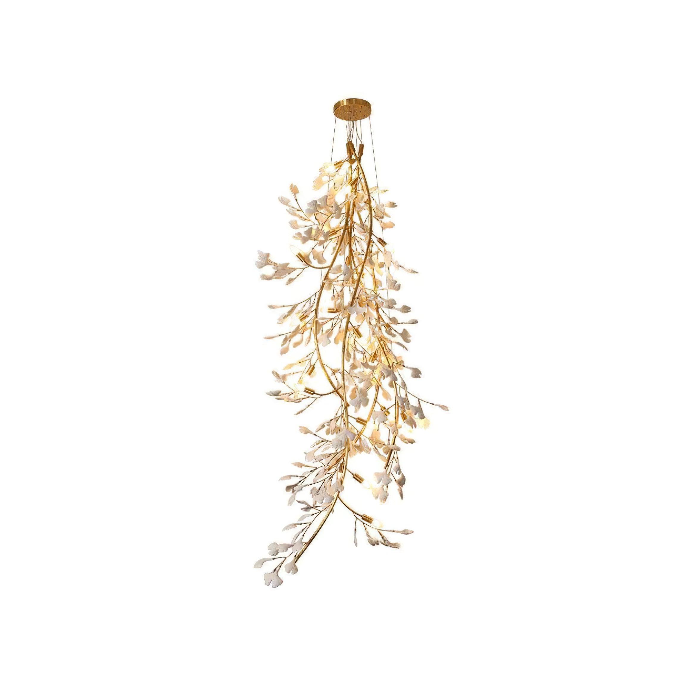 Gingko Cascade Branch Chandelier