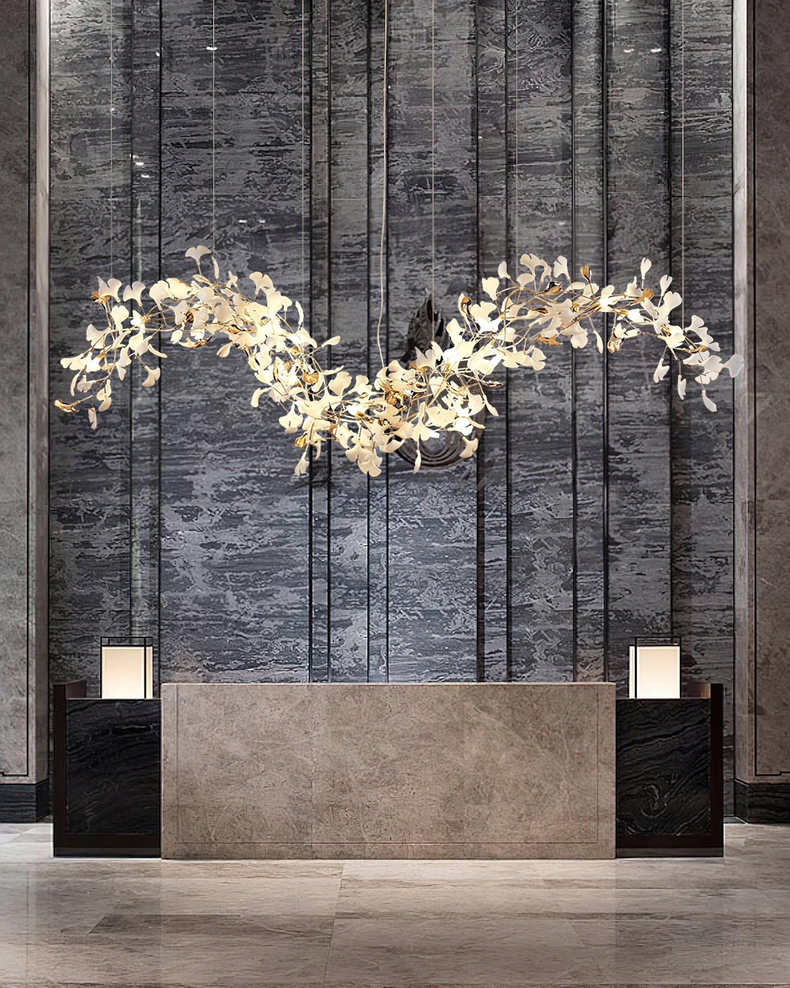 Ginkgo Vine Chandelier