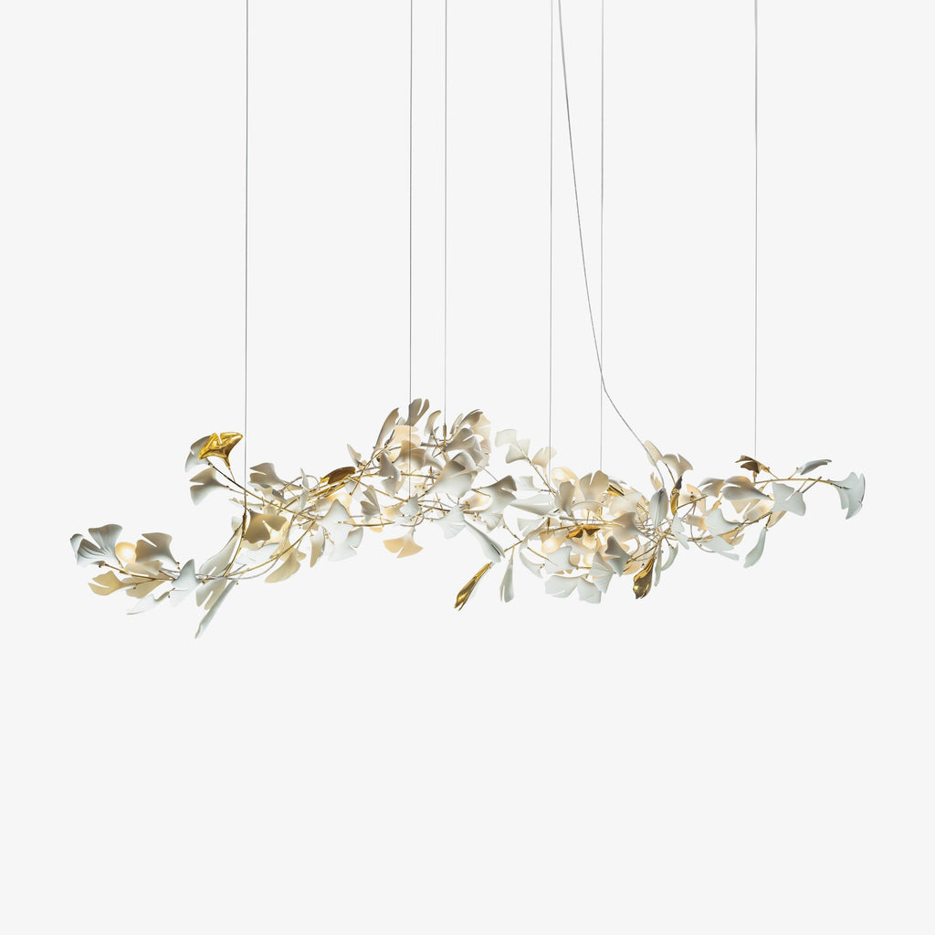 Porcelain Gingko Chandelier
