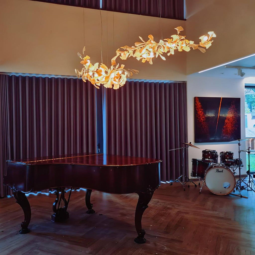 Porcelain Gingko Chandelier