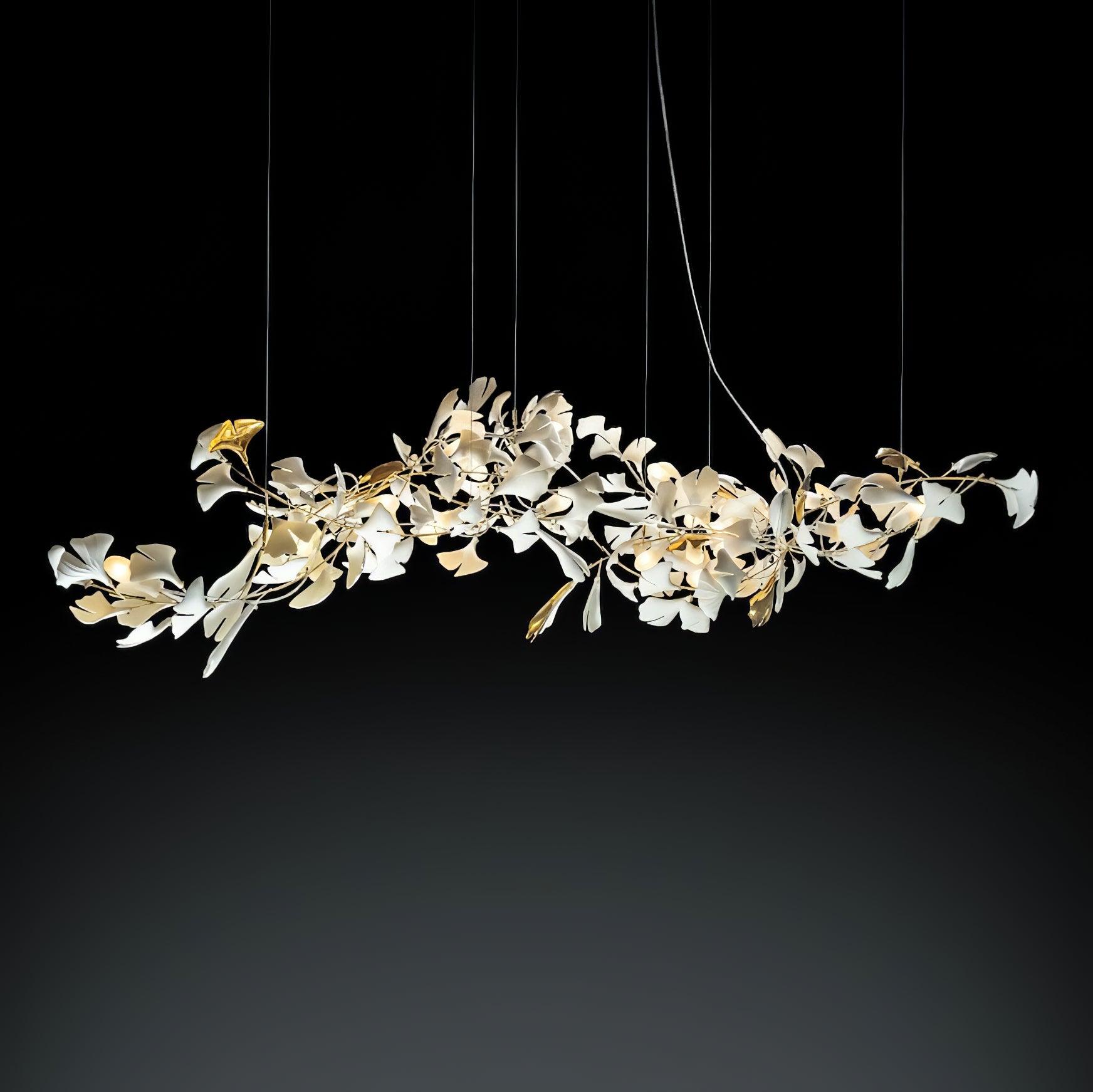 Porcelain Gingko Chandelier