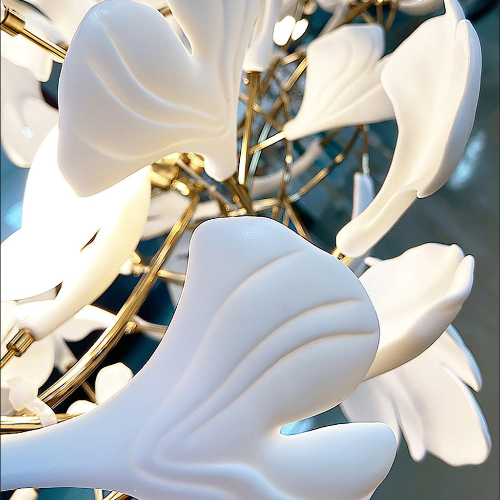 Porcelain Gingko Chandelier