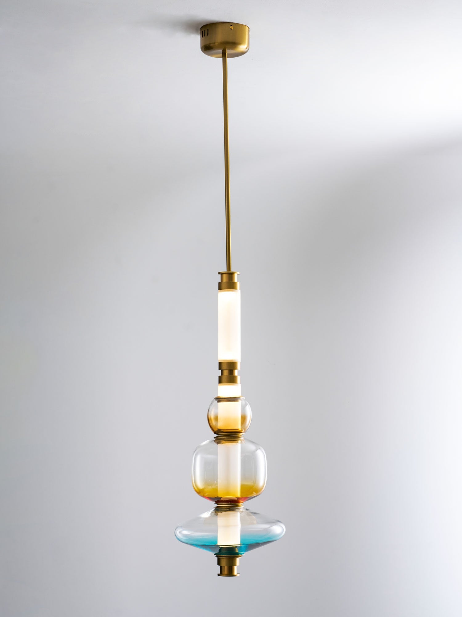 Glass Bead Linear Pendant Light
