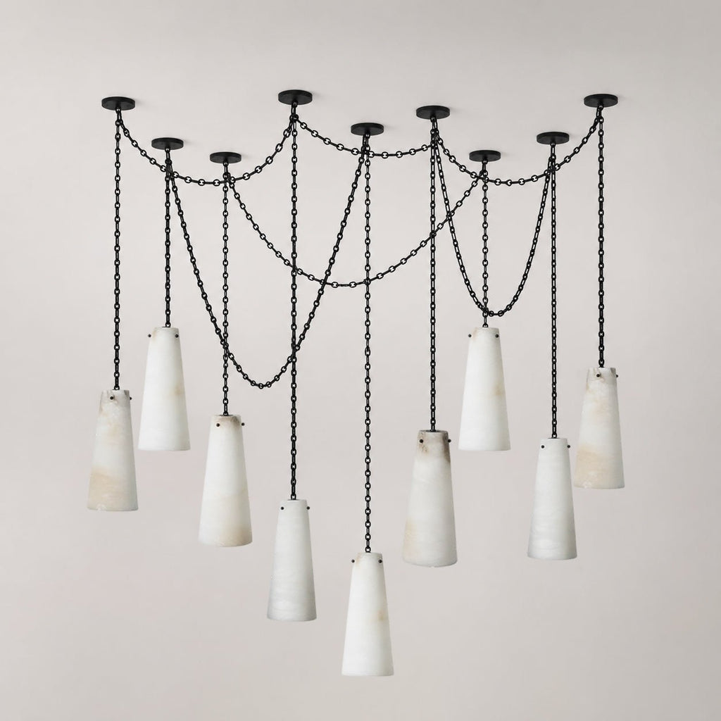 Industrial Cascade Chain Chandelier