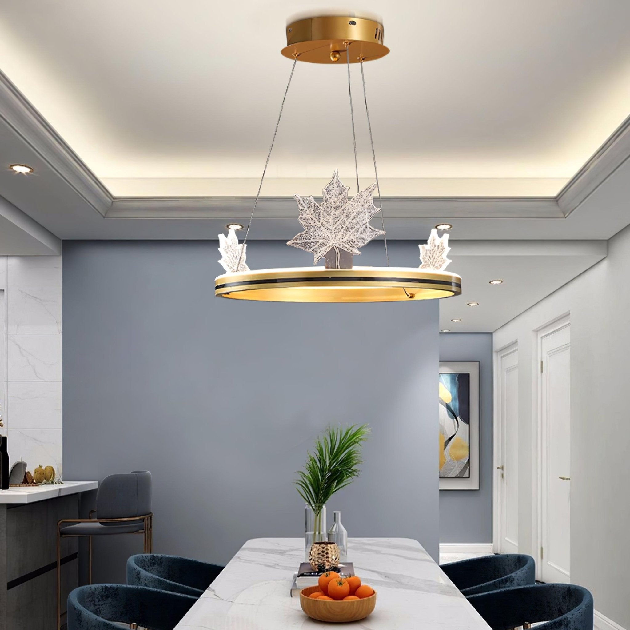 Ion Leaf Chandelier