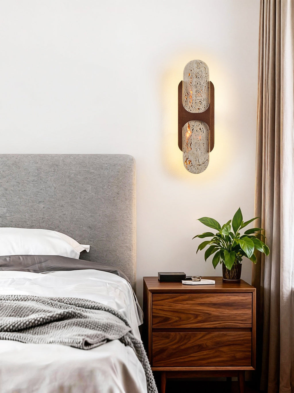 Isla Travertine Wall Light