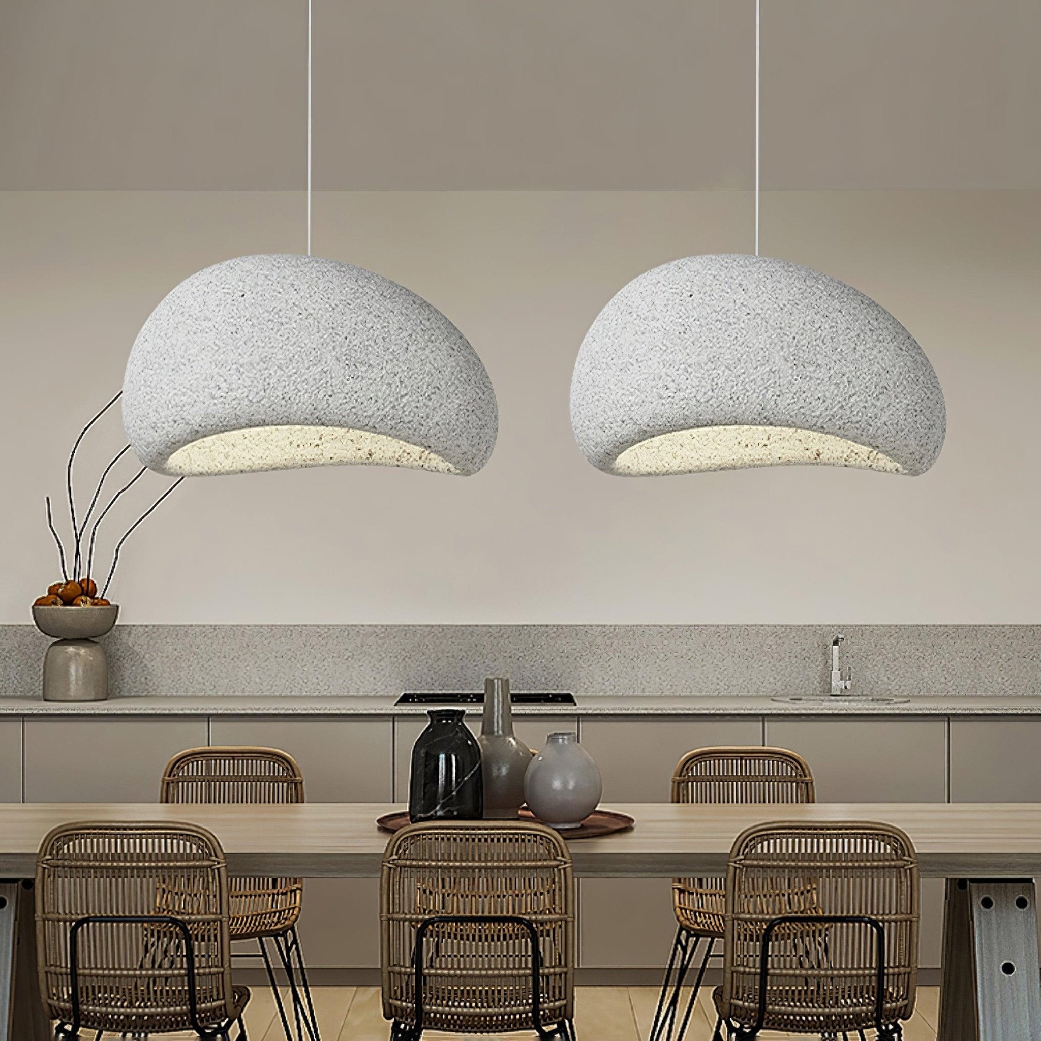 Tsukiyo Wabi-Sabi Cloud Pendant Light