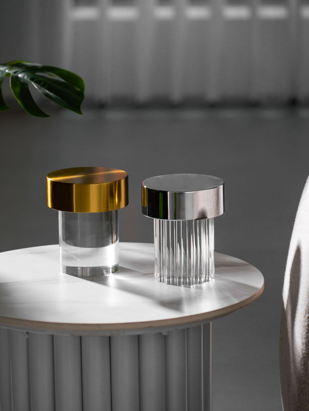 Cordless Crystal Tumbler Lamp